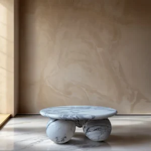 round marble coffee table