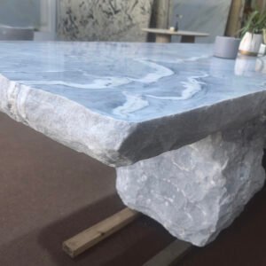 blues marble dining table