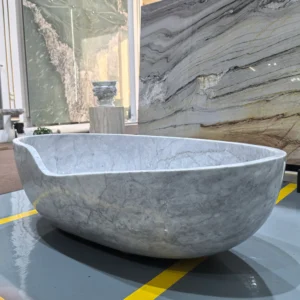 Carrara White Marble Bathtub